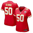 Zennovawear Brandon George Kansas City Chiefs Women's Team Game Jersey - Red