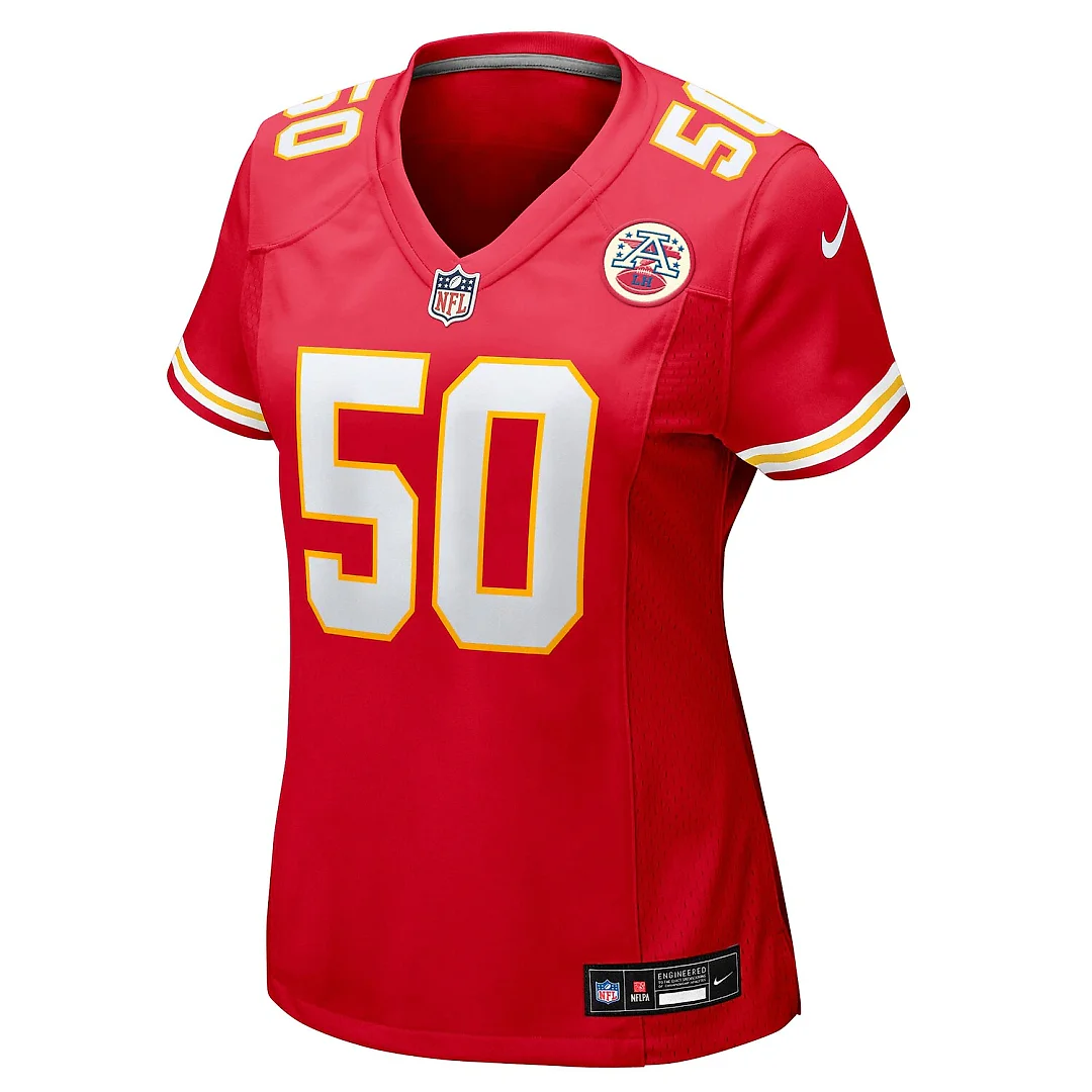 Zennovawear Brandon George Kansas City Chiefs Women's Team Game Jersey - Red