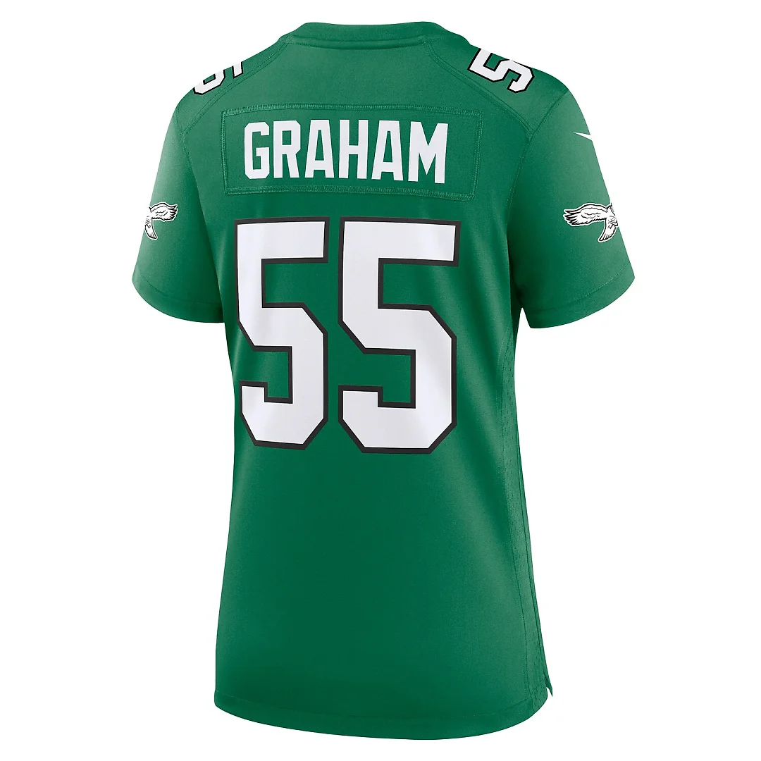 Zennovawear Brandon Graham Philadelphia Eagles Women's Alternate Game Jersey - Kelly Green