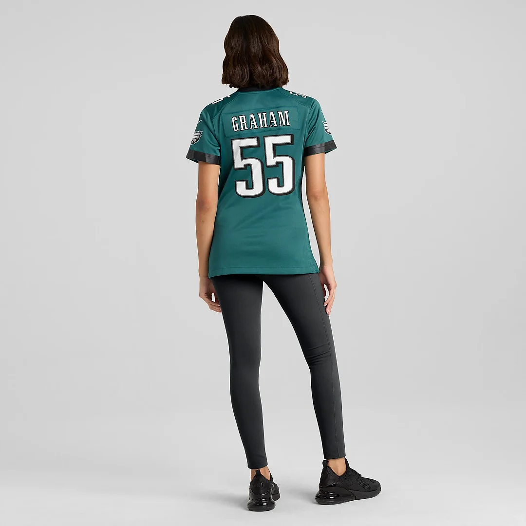 Zennovawear Brandon Graham Philadelphia Eagles Women's Team Game Jersey - Midnight Green