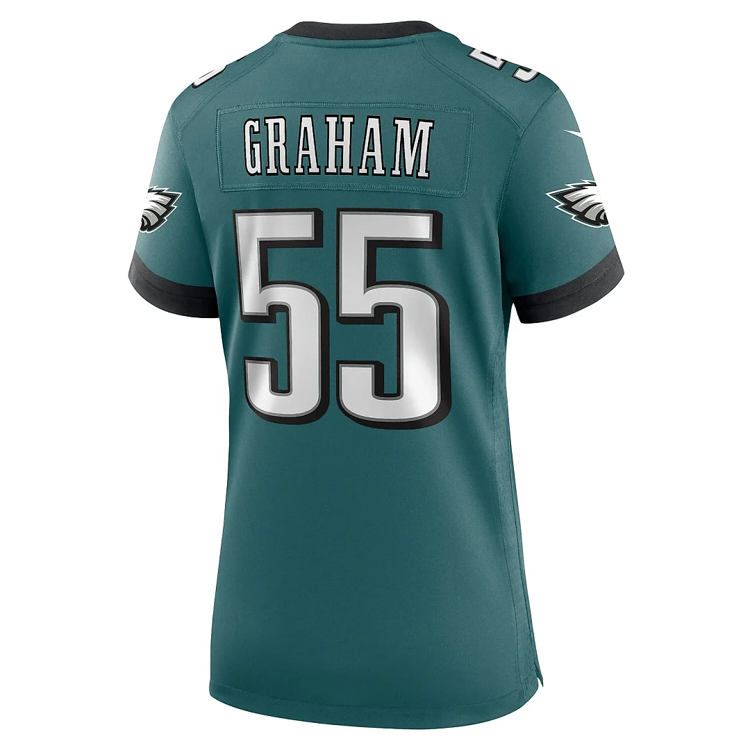 Zennovawear Brandon Graham Philadelphia Eagles Women's Team Game Jersey - Midnight Green