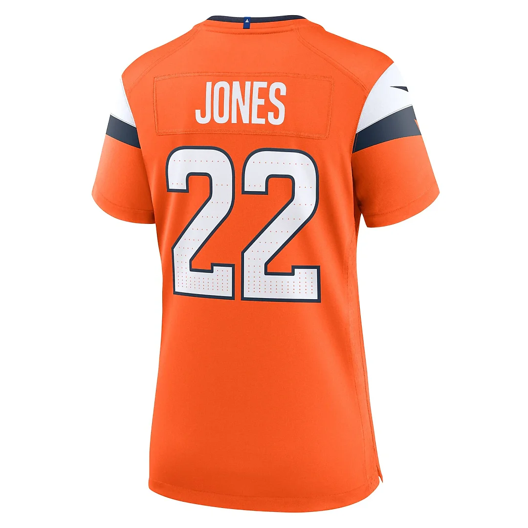 Zennovawear Brandon Jones Denver Broncos Women's Team Game Jersey - Orange