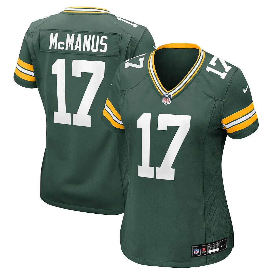 Zennovawear Brandon McManus Green Bay Packers Women's Team Game Jersey - Green