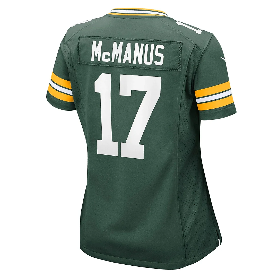 Zennovawear Brandon McManus Green Bay Packers Women's Team Game Jersey - Green