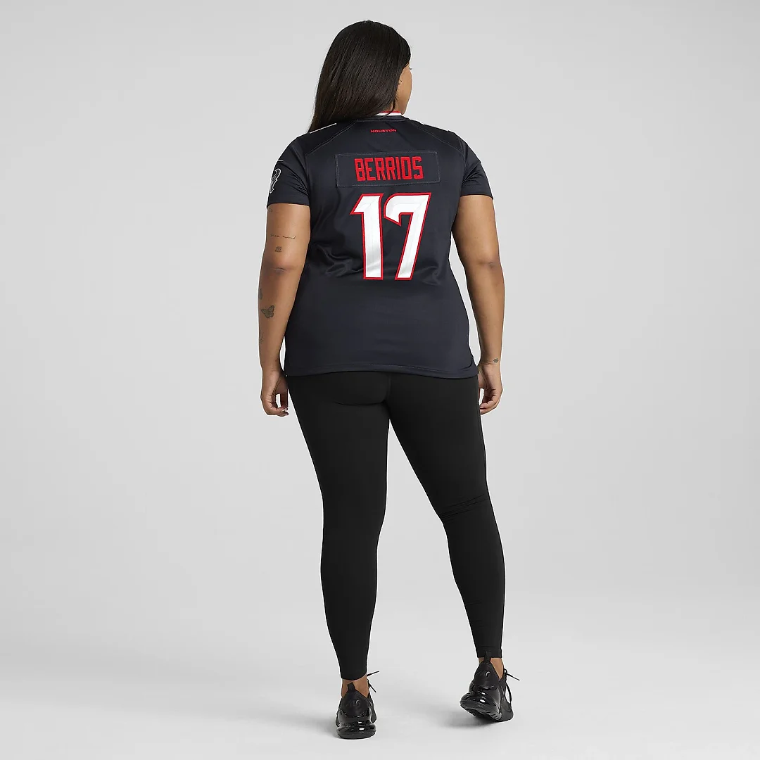 Zennovawear Braxton Berrios Houston Texans Women's Team Game Jersey - Navy