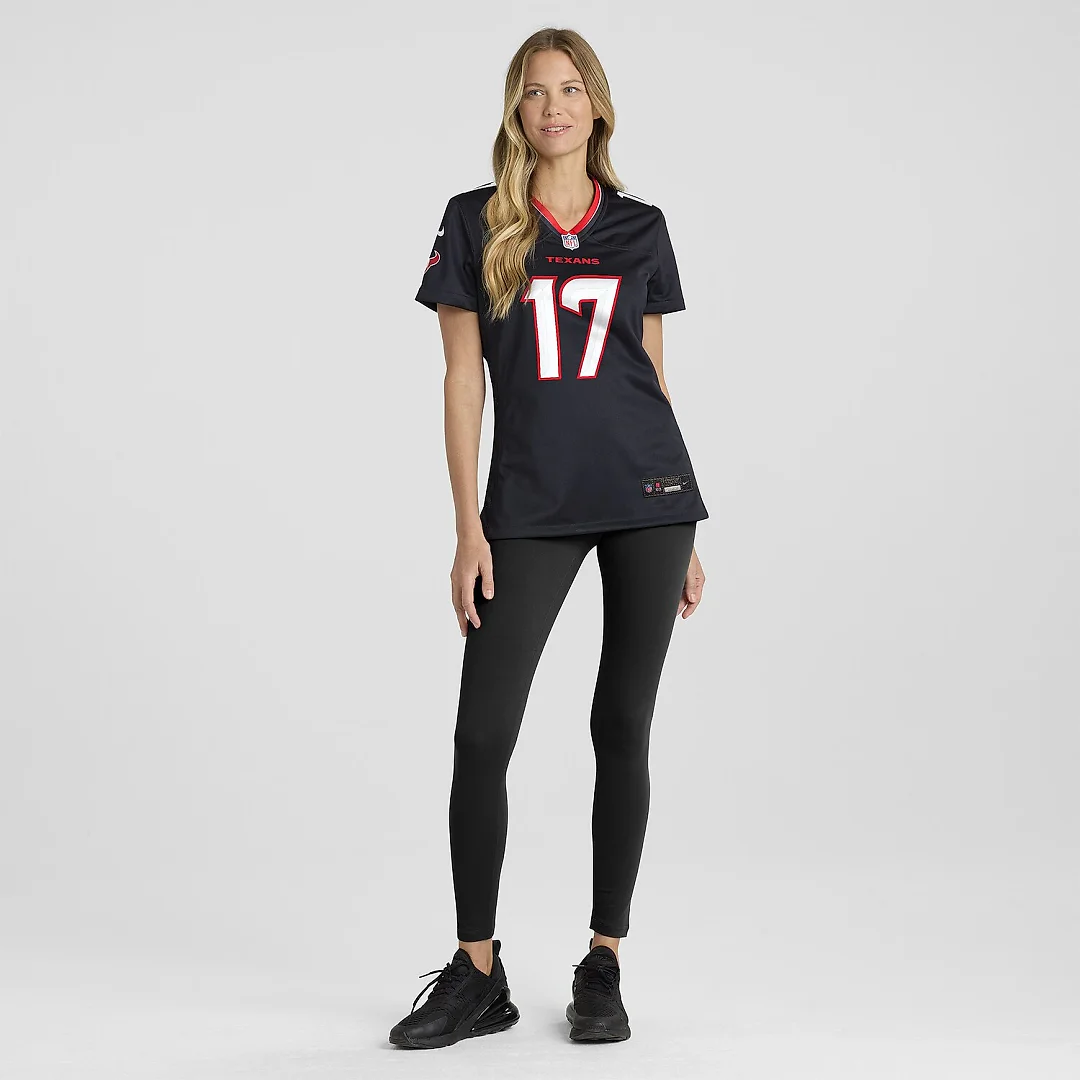 Zennovawear Braxton Berrios Houston Texans Women's Team Game Jersey - Navy