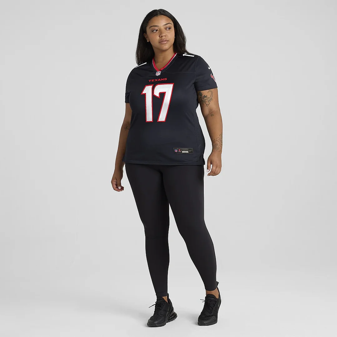 Zennovawear Braxton Berrios Houston Texans Women's Team Game Jersey - Navy