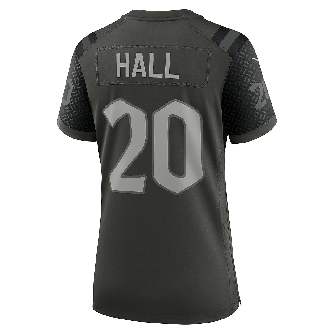 Zennovawear Breece Hall New York Jets Women's 2025 Rivalries Collection Game Jersey - Gotham Green