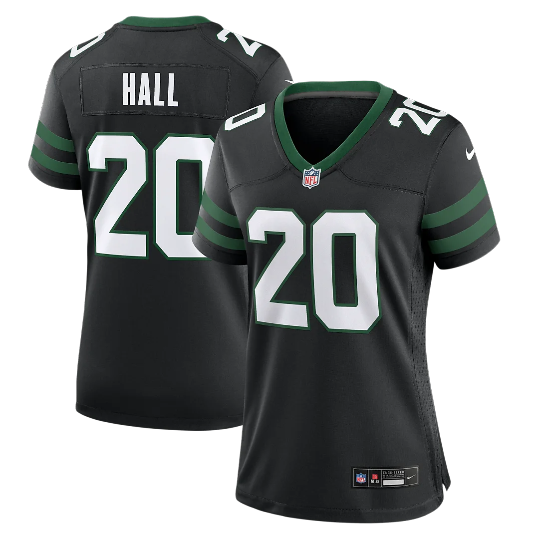 Zennovawear Breece Hall New York Jets Women's Alternate Game Jersey - Legacy Black
