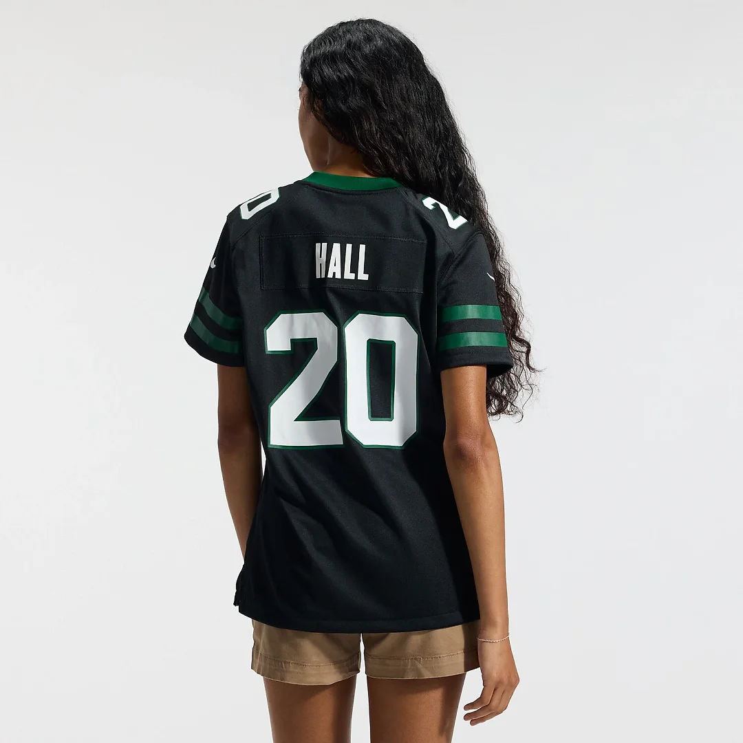 Zennovawear Breece Hall New York Jets Women's Alternate Game Jersey - Legacy Black