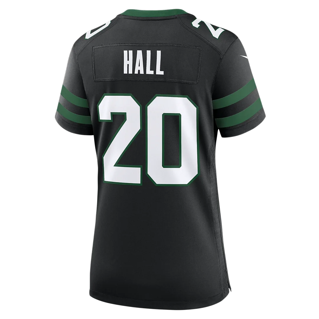 Zennovawear Breece Hall New York Jets Women's Alternate Game Jersey - Legacy Black