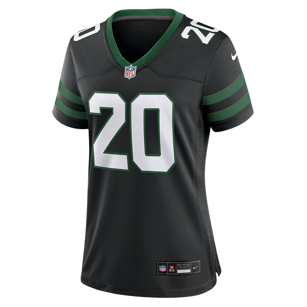 Zennovawear Breece Hall New York Jets Women's Alternate Game Jersey - Legacy Black