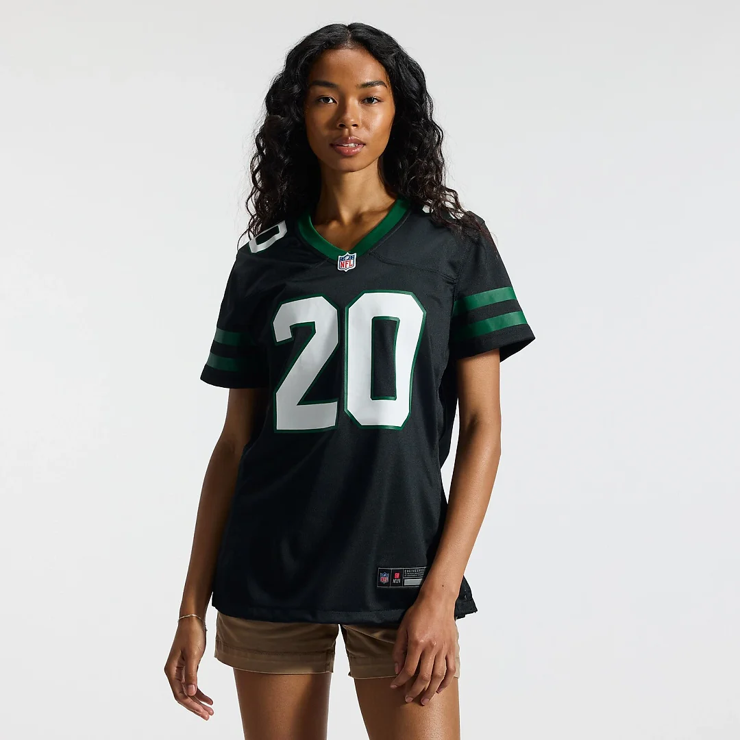 Zennovawear Breece Hall New York Jets Women's Alternate Game Jersey - Legacy Black