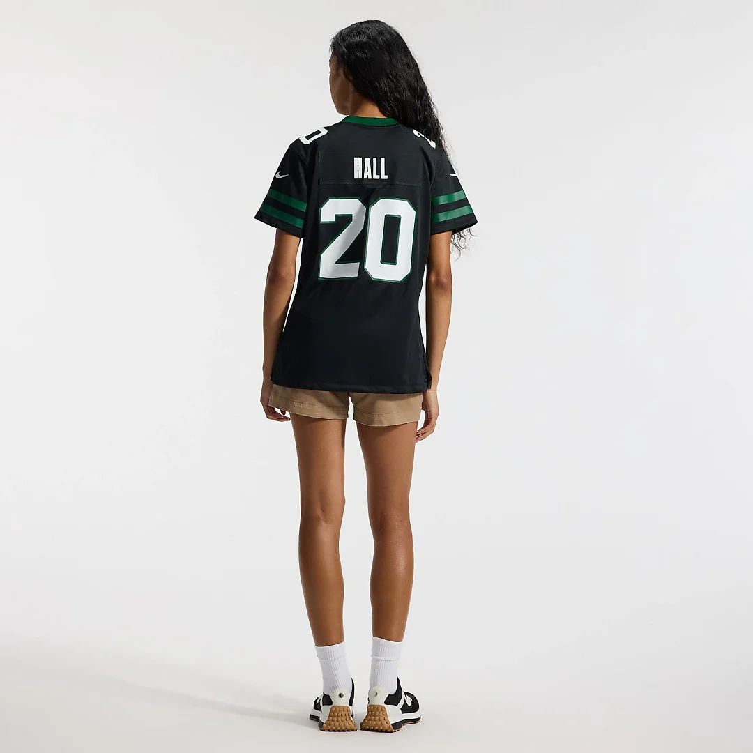 Zennovawear Breece Hall New York Jets Women's Alternate Game Jersey - Legacy Black