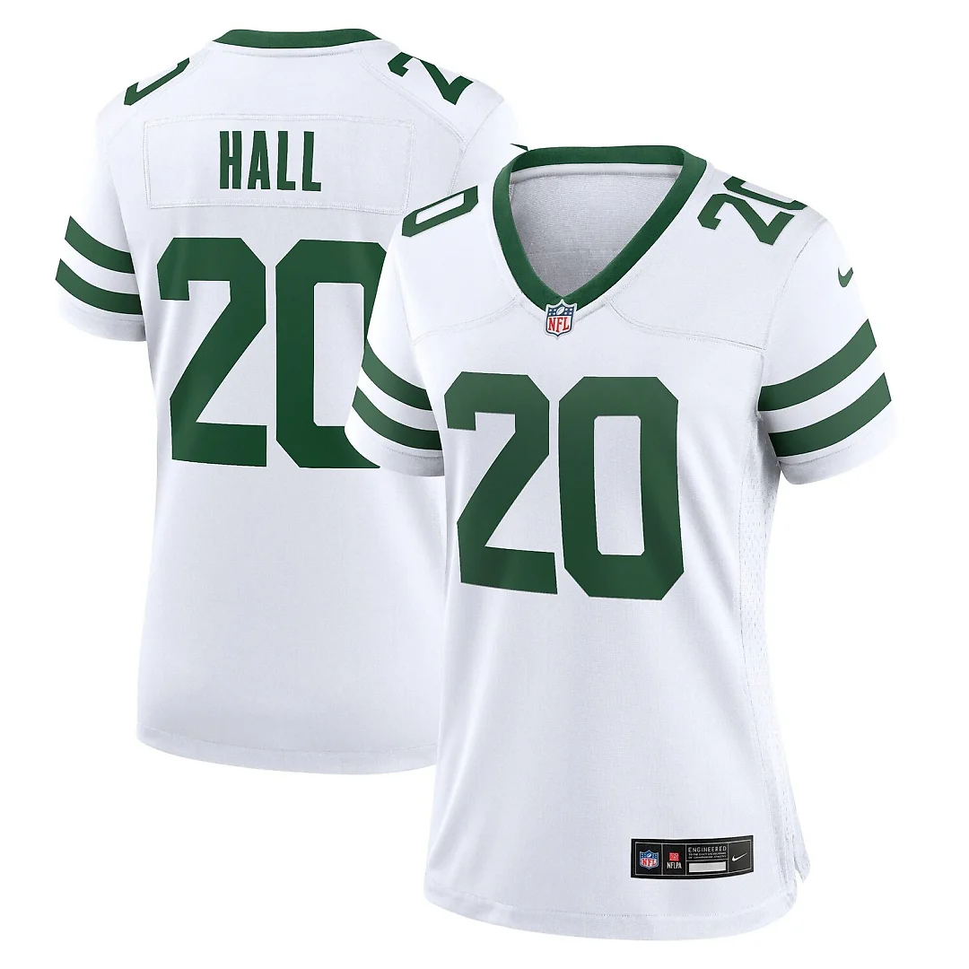 Zennovawear Breece Hall New York Jets Women's Game Jersey - Legacy White