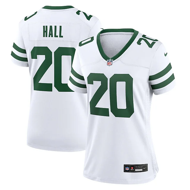 Zennovawear Breece Hall New York Jets Women's Game Jersey - Legacy White