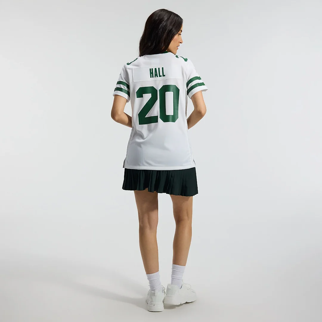 Zennovawear Breece Hall New York Jets Women's Game Jersey - Legacy White