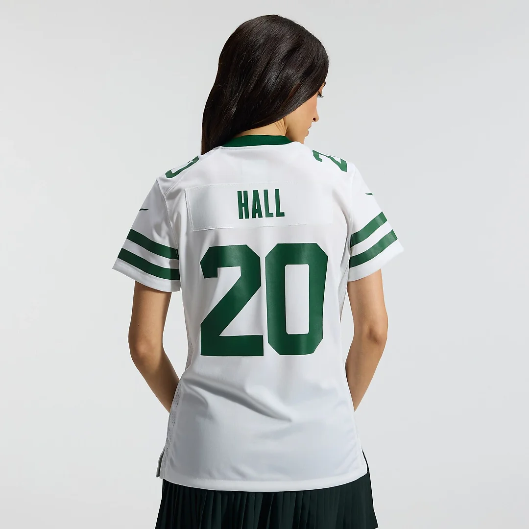 Zennovawear Breece Hall New York Jets Women's Game Jersey - Legacy White