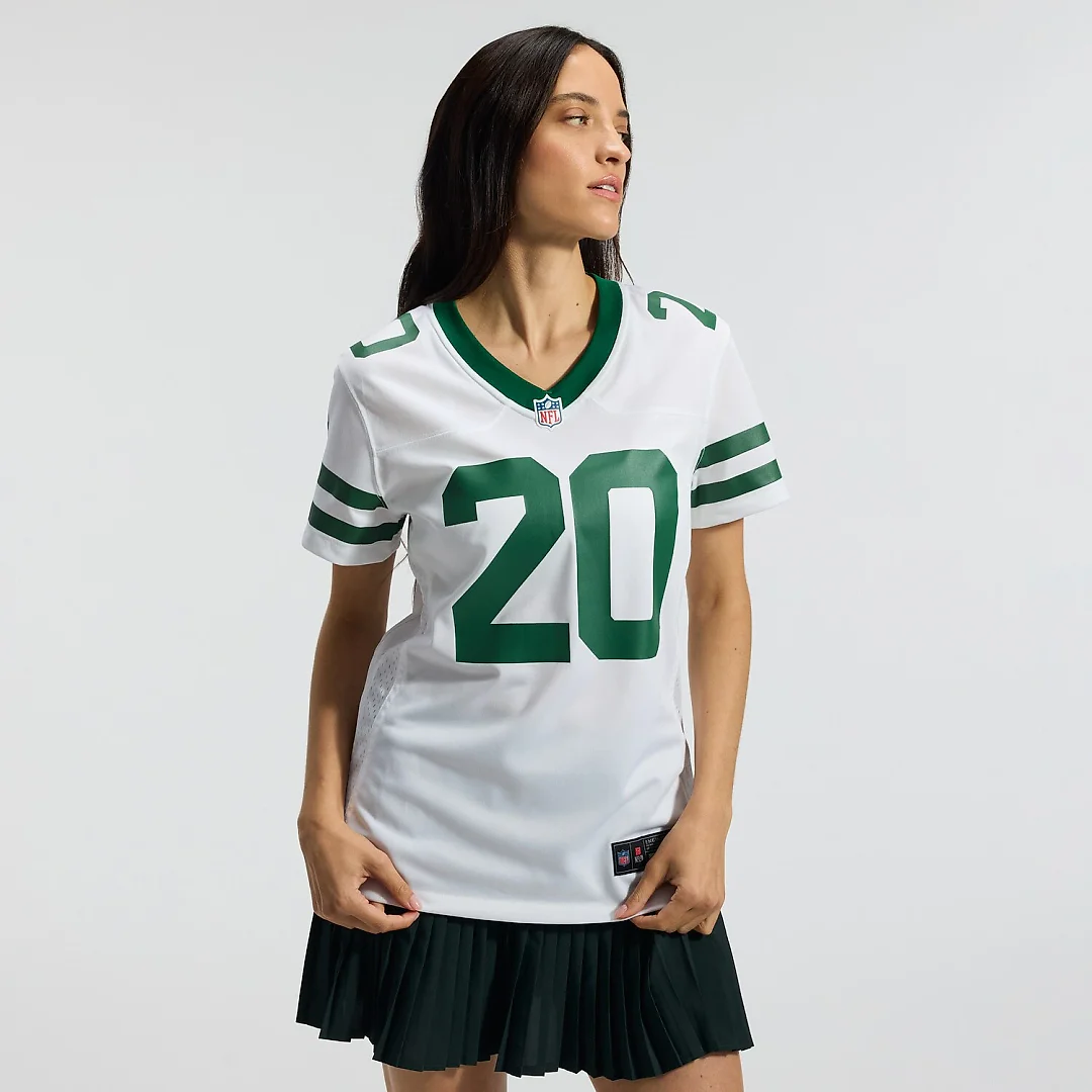 Zennovawear Breece Hall New York Jets Women's Game Jersey - Legacy White