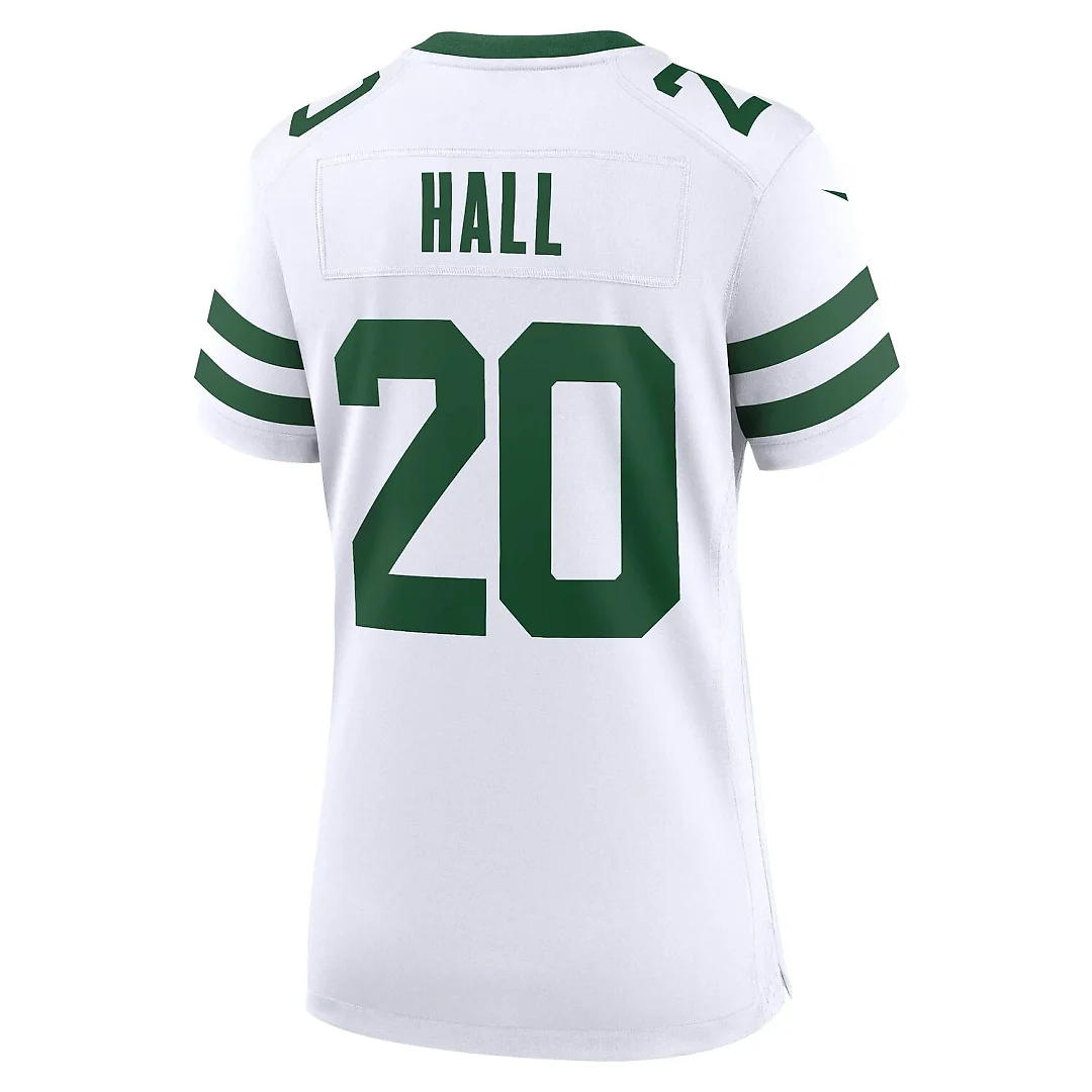 Zennovawear Breece Hall New York Jets Women's Game Jersey - Legacy White