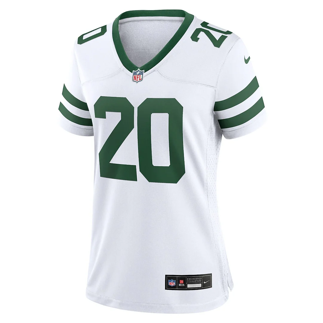 Zennovawear Breece Hall New York Jets Women's Game Jersey - Legacy White