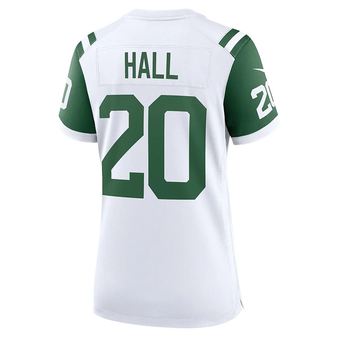 Zennovawear Breece Hall New York Jets Women's Classic Alternate Game Jersey - White