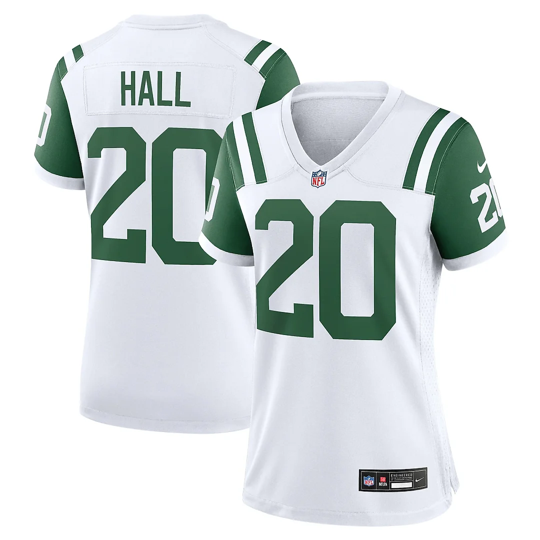 Zennovawear Breece Hall New York Jets Women's Classic Alternate Game Jersey - White