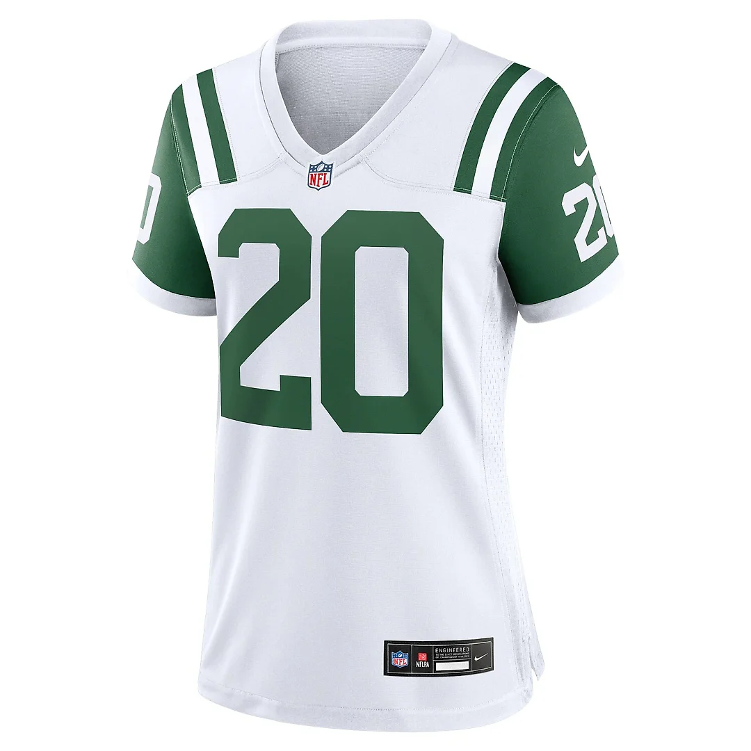 Zennovawear Breece Hall New York Jets Women's Classic Alternate Game Jersey - White