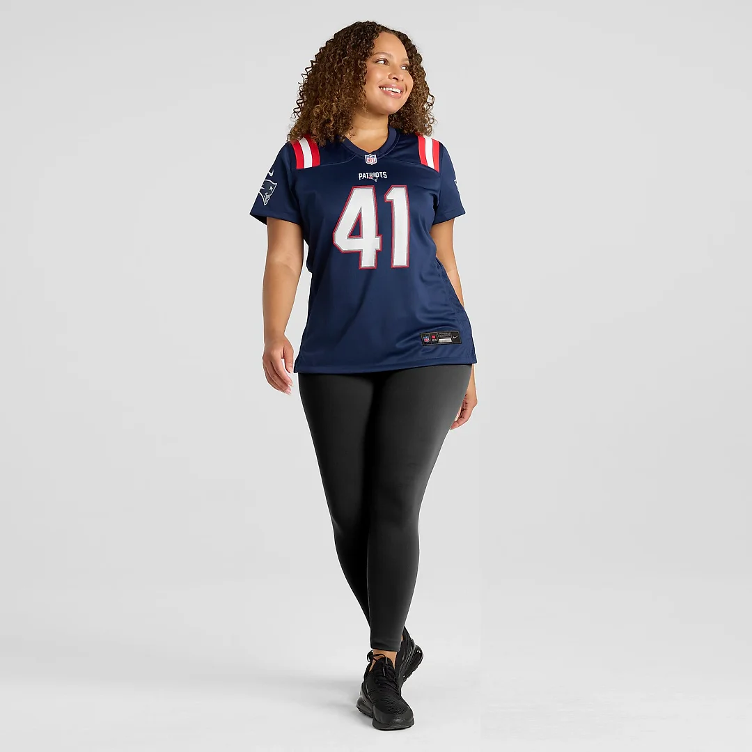 Zennovawear Brenden Schooler New England Patriots Women's Game Jersey - Navy