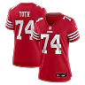 Zennovawear Brett Toth San Francisco 49ers Women's Team Game Jersey - Scarlet