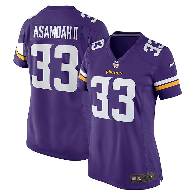 Zennovawear Brian Asamoah Minnesota Vikings Women's Player Game Jersey - Purple