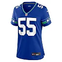 Zennovawear Brian Bosworth Seattle Seahawks Women's Throwback Retired Player Game Jersey - Royal