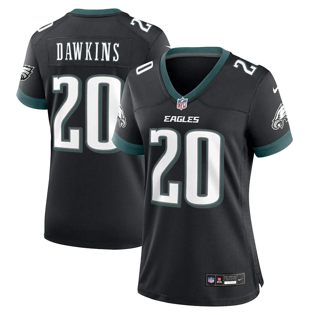 Zennovawear Brian Dawkins Philadelphia Eagles Women's Alternate Game Jersey - Black