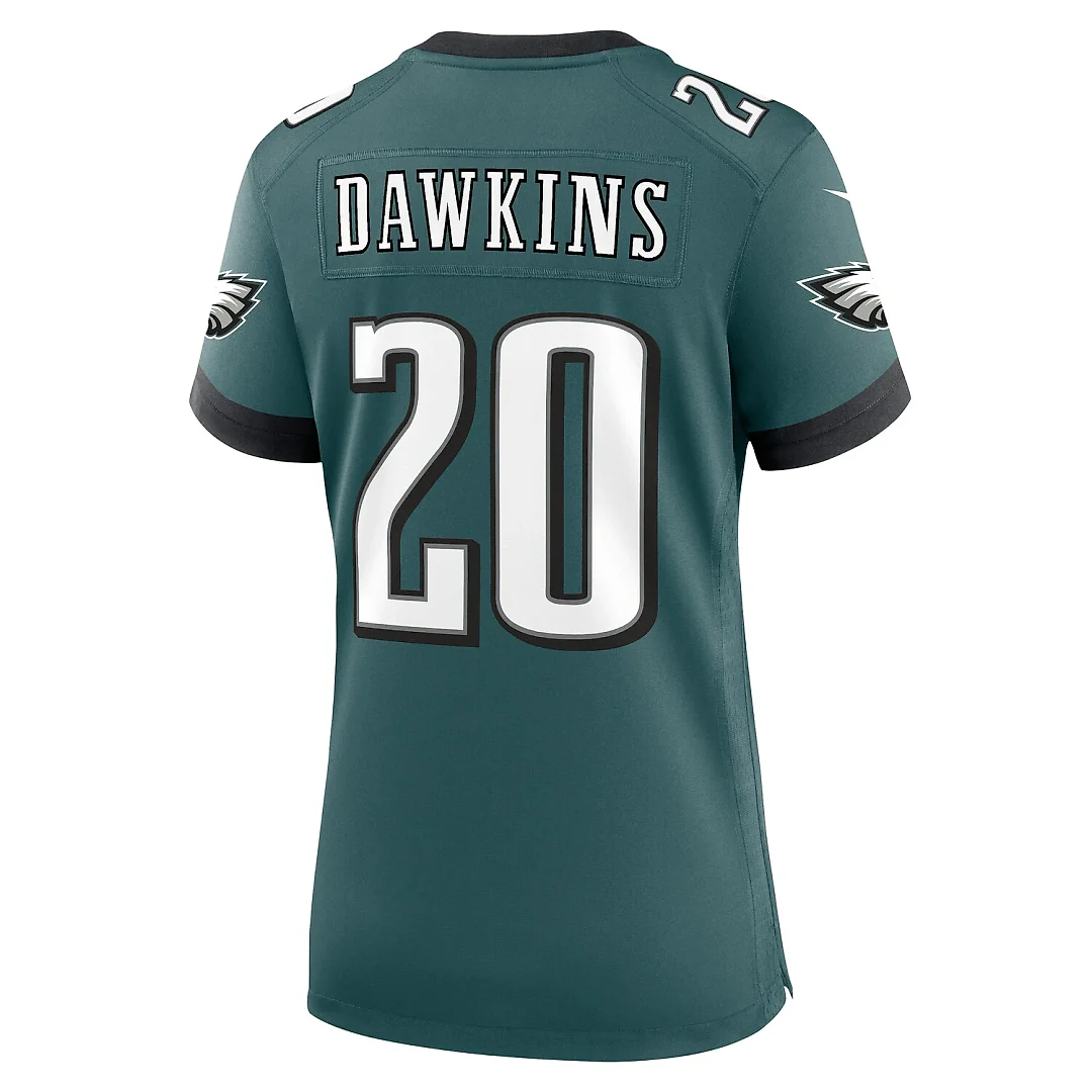 Zennovawear Brian Dawkins Philadelphia Eagles Women's Retired Player Game Jersey - Midnight Green