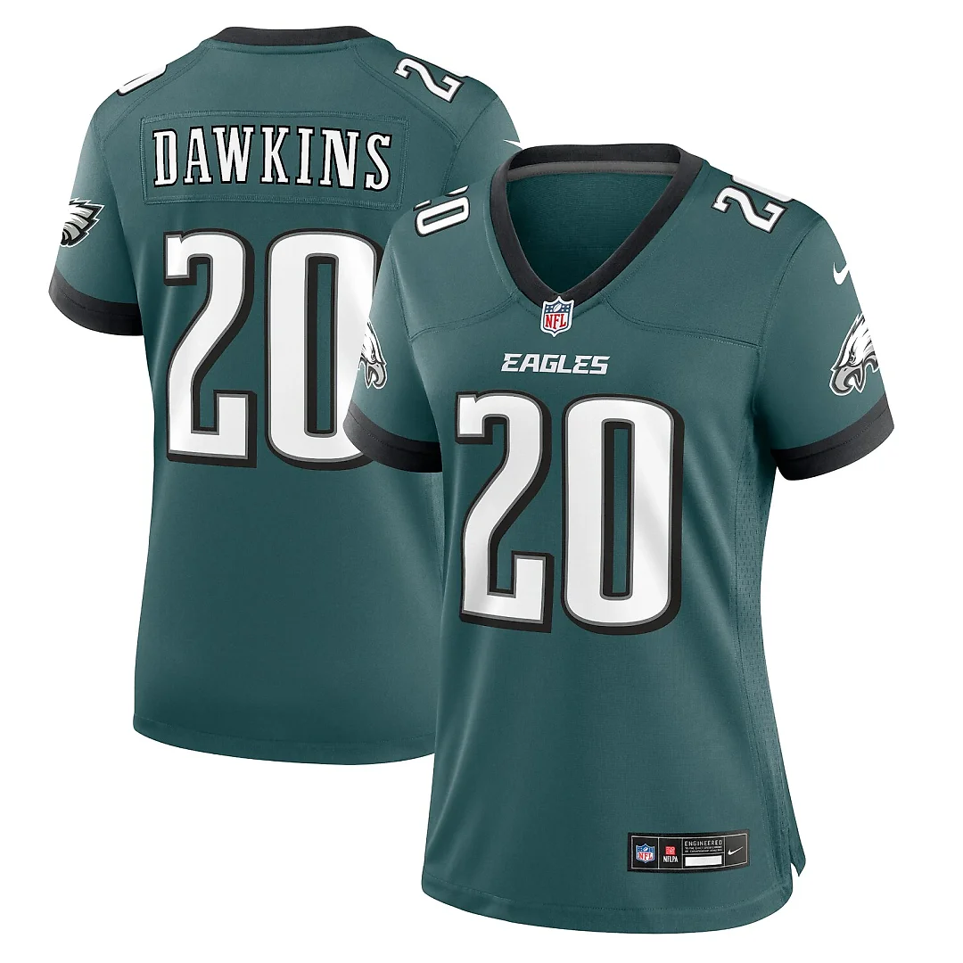 Zennovawear Brian Dawkins Philadelphia Eagles Women's Retired Player Game Jersey - Midnight Green