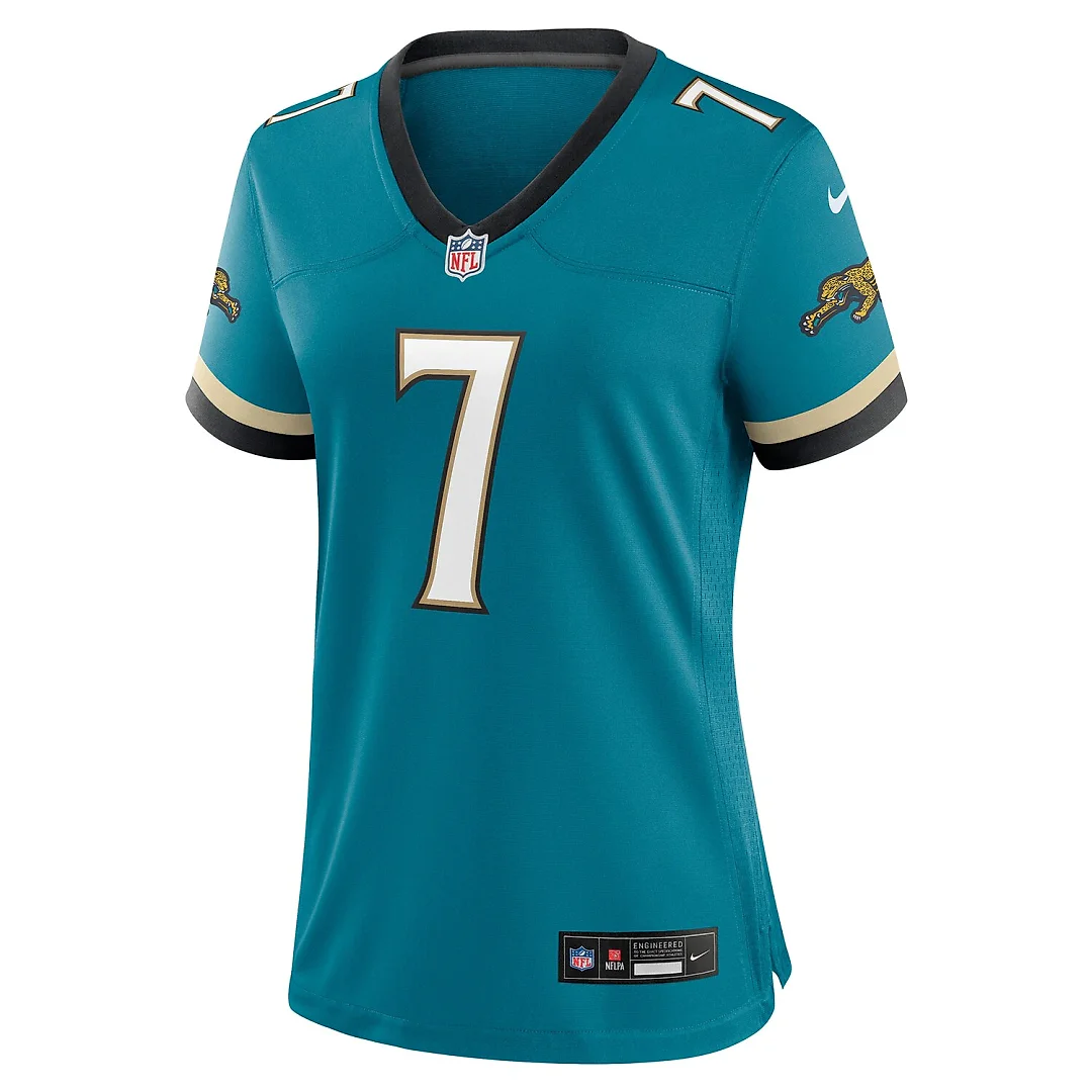 Zennovawear Brian Thomas Jr. Jacksonville Jaguars Women's Prowler Throwback Game Jersey - Teal