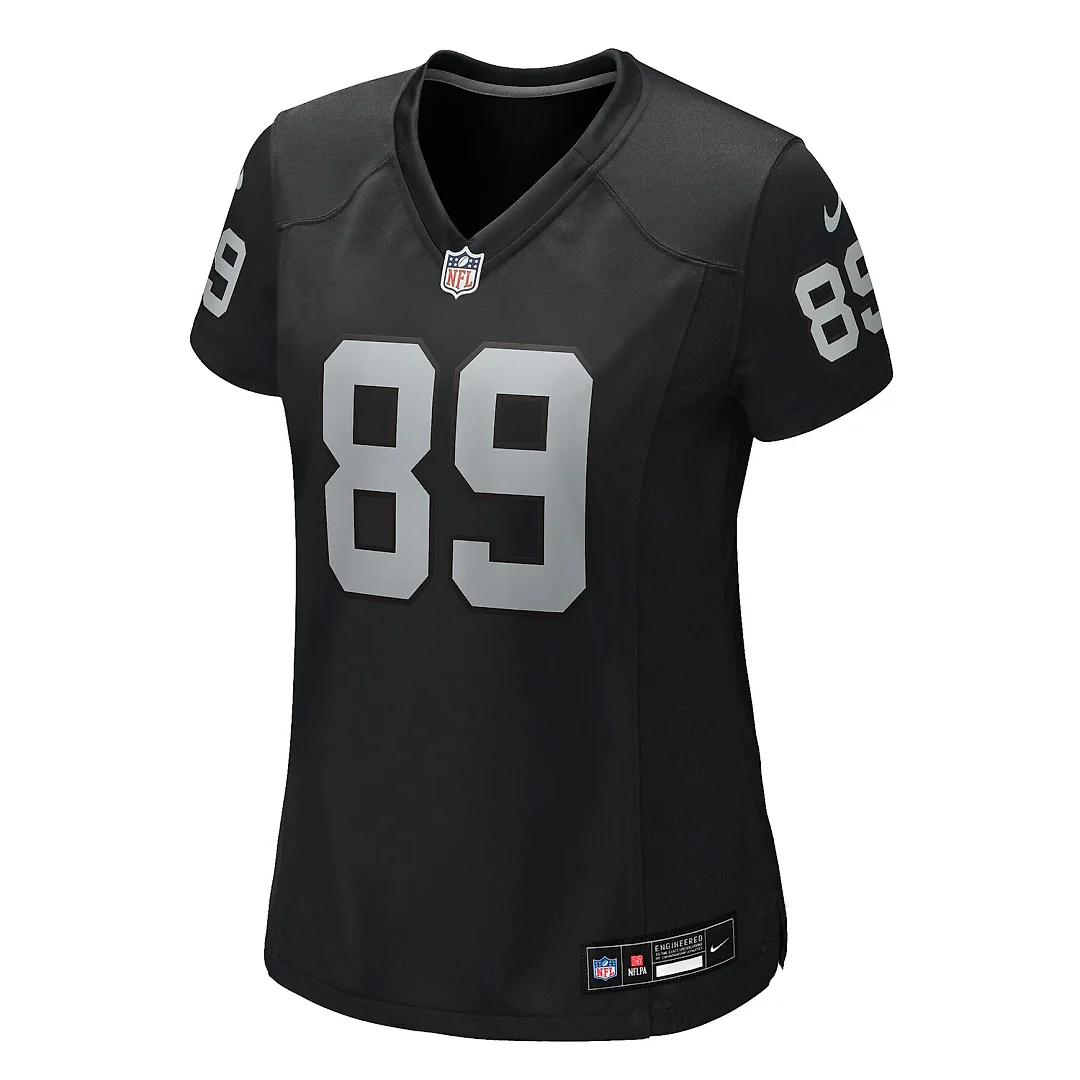Zennovawear Brock Bowers Las Vegas Raiders Women's Team Game Jersey - Black
