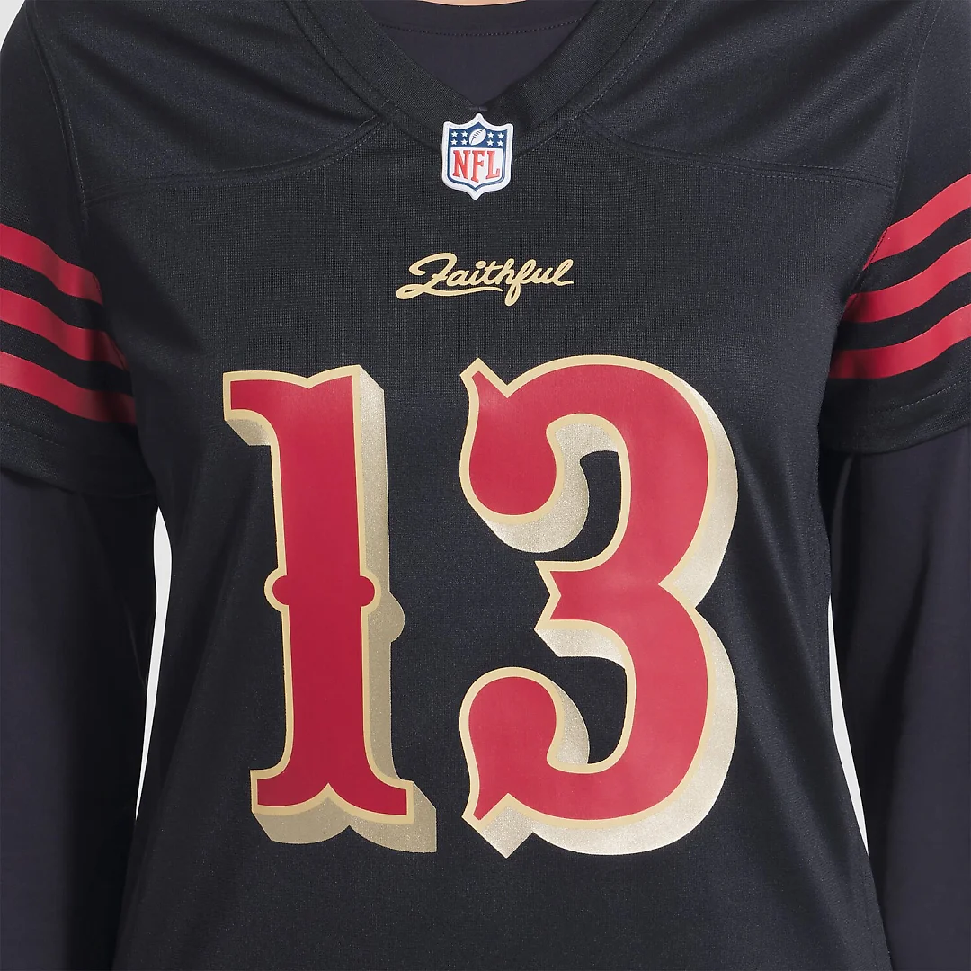 Zennovawear Brock Purdy San Francisco 49ers Women's 2025 Rivalries Collection Game Jersey - Black