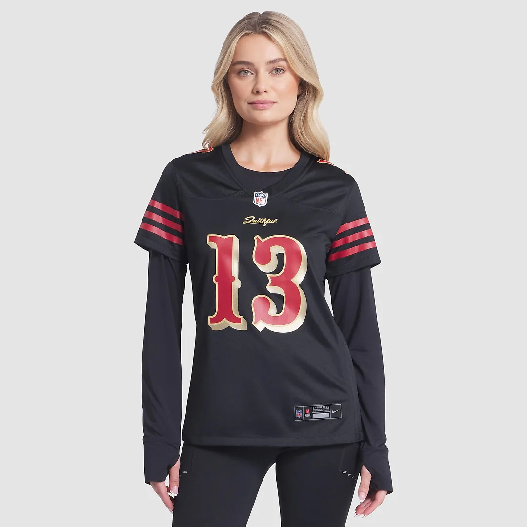 Zennovawear Brock Purdy San Francisco 49ers Women's 2025 Rivalries Collection Game Jersey - Black