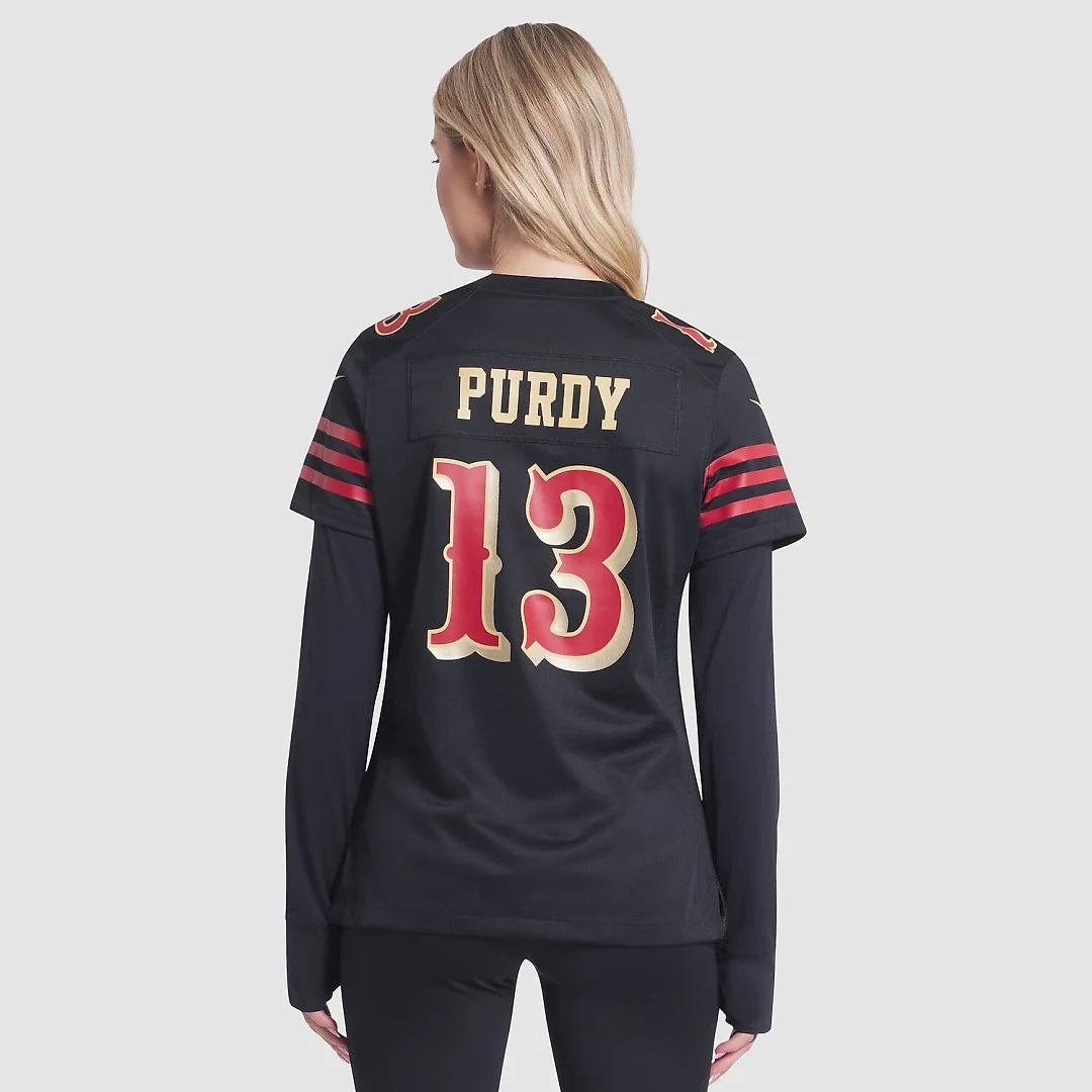 Zennovawear Brock Purdy San Francisco 49ers Women's 2025 Rivalries Collection Game Jersey - Black