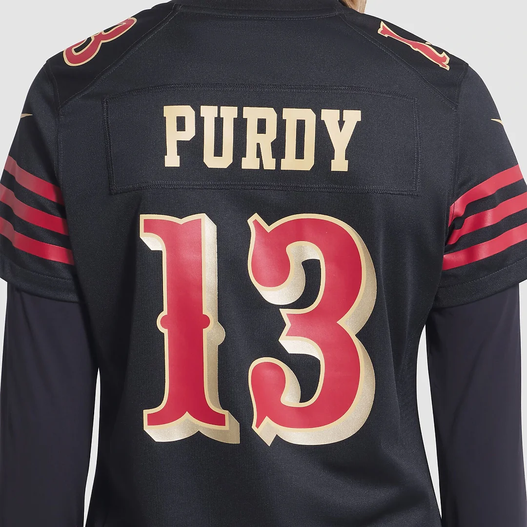 Zennovawear Brock Purdy San Francisco 49ers Women's 2025 Rivalries Collection Game Jersey - Black