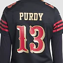 Zennovawear Brock Purdy San Francisco 49ers Women's 2025 Rivalries Collection Game Jersey - Black