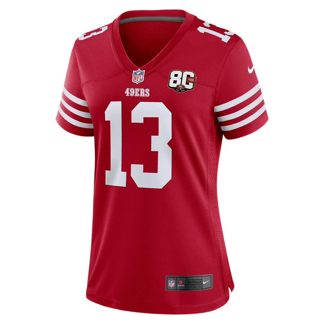 Zennovawear Brock Purdy San Francisco 49ers Women's 80th Anniversary Game Jersey - Scarlet