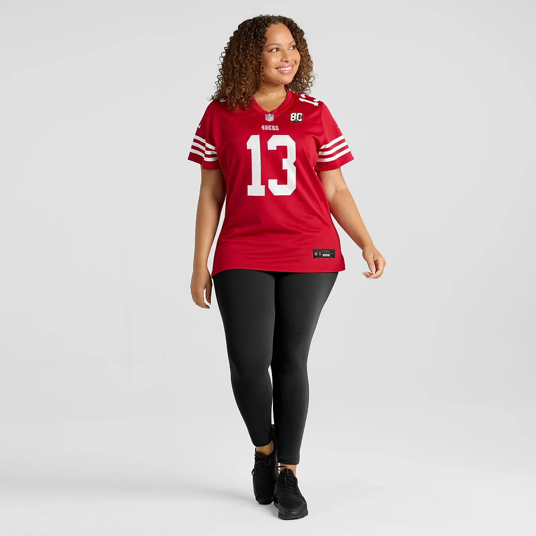 Zennovawear Brock Purdy San Francisco 49ers Women's 80th Anniversary Game Jersey - Scarlet