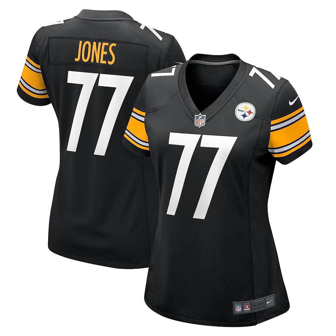 Zennovawear Broderick Jones Pittsburgh Steelers Women's Game Jersey - Black
