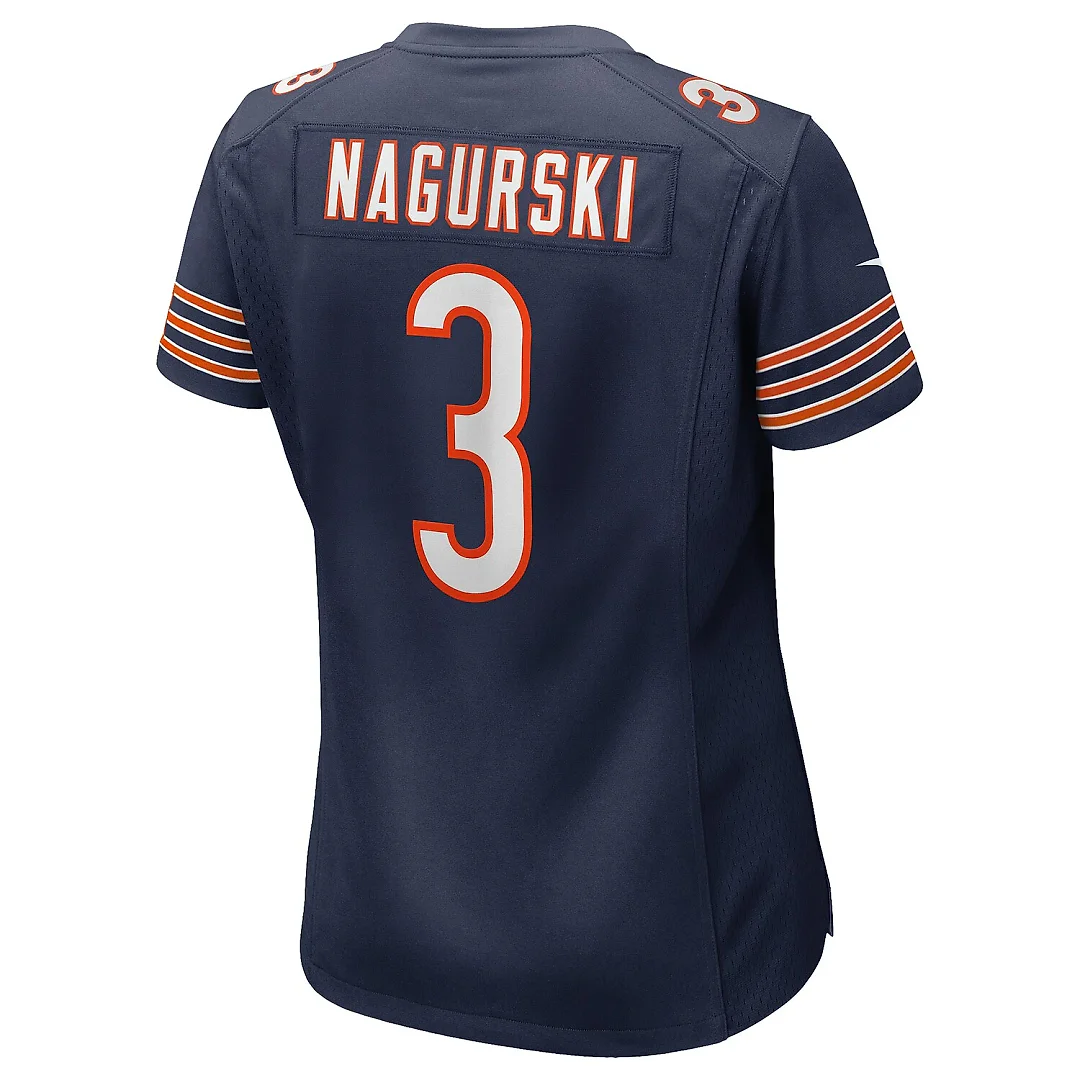 Zennovawear Bronko Nagurski Chicago Bears Women's Game Retired Player Jersey - Navy