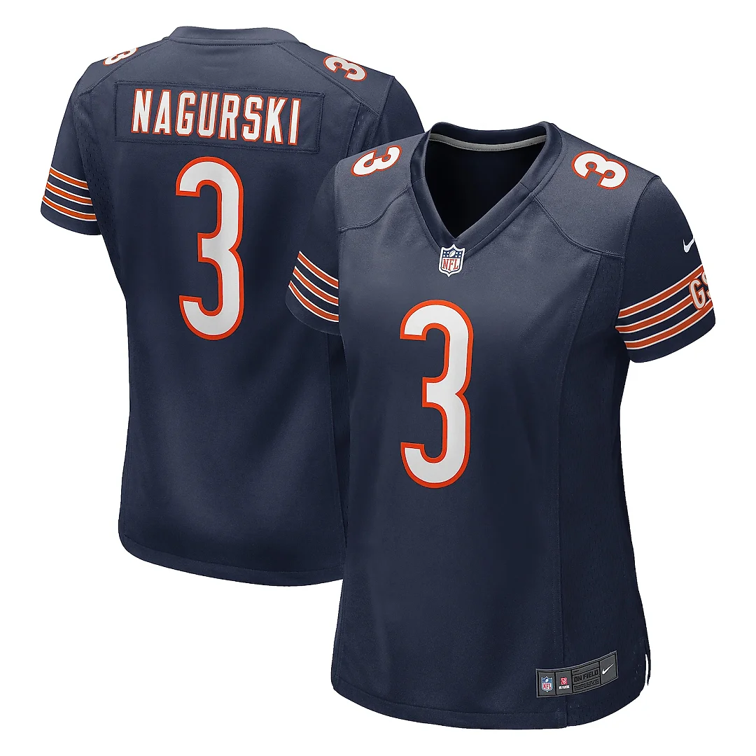 Zennovawear Bronko Nagurski Chicago Bears Women's Game Retired Player Jersey - Navy