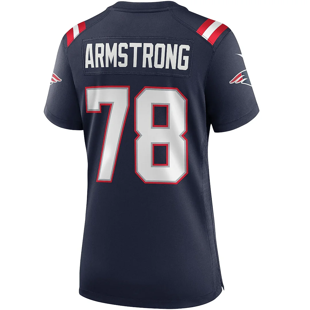 Zennovawear Bruce Armstrong New England Patriots Women's Game Retired Player Jersey - Navy