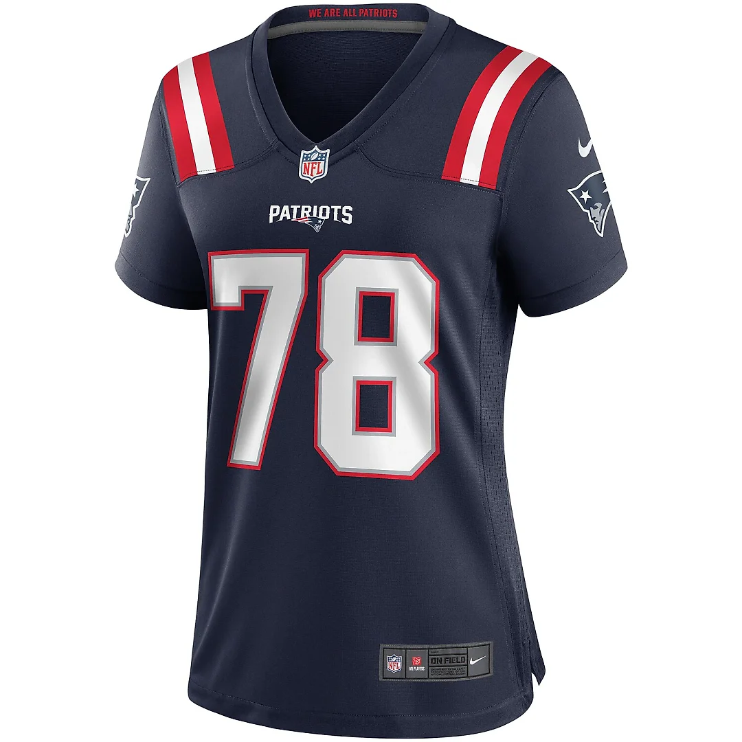 Zennovawear Bruce Armstrong New England Patriots Women's Game Retired Player Jersey - Navy