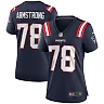 Zennovawear Bruce Armstrong New England Patriots Women's Game Retired Player Jersey - Navy